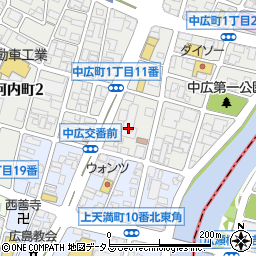 中広町住宅周辺の地図