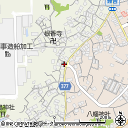 広島県尾道市向島町382-4周辺の地図