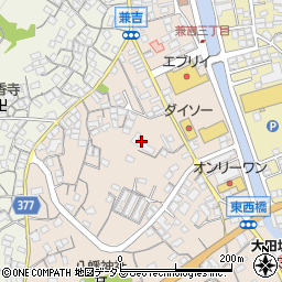 広島県尾道市向島町兼吉周辺の地図