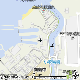 広島県尾道市向島町富浜16056-2周辺の地図