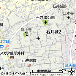 広島県安芸郡府中町石井城周辺の地図