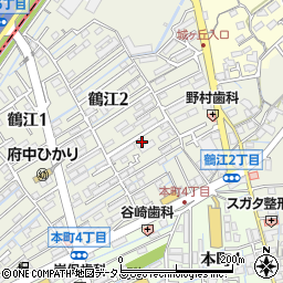 鶴江地区センター周辺の地図