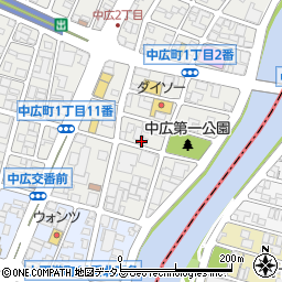 〒733-0012 広島県広島市西区中広町の地図