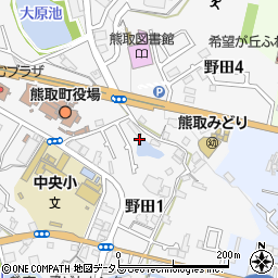 大阪府泉南郡熊取町野田1丁目4周辺の地図