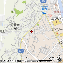 広島県尾道市向島町608-4周辺の地図