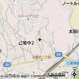 広島県広島市西区己斐中2丁目4周辺の地図