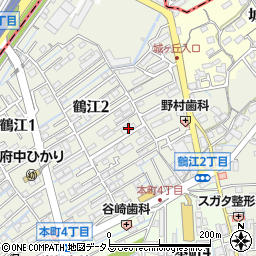 鶴江ヤマサキ周辺の地図