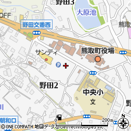 シャトレーゼ　熊取店周辺の地図