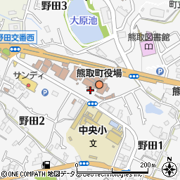 大阪府泉南郡熊取町野田周辺の地図