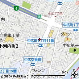 京進のほいくえんＨＯＰＰＡ　中広園周辺の地図