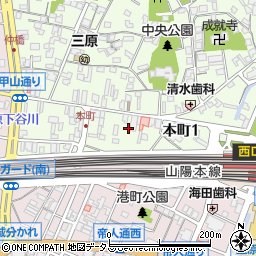 岡本モータース周辺の地図