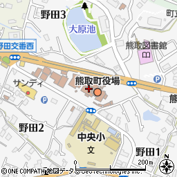 大阪府熊取町（泉南郡）周辺の地図
