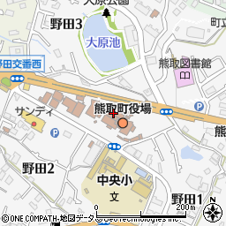 熊取町役場都市整備部　道路課・用地管財グループ周辺の地図