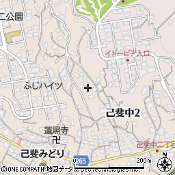 広島県広島市西区己斐中2丁目13周辺の地図