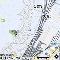 広島県広島市東区矢賀周辺の地図