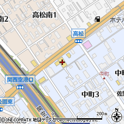 大阪スバル泉佐野店周辺の地図