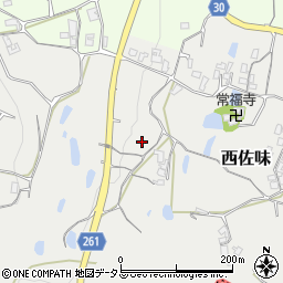 奈良県御所市西佐味周辺の地図