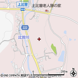 奈良県大淀町（吉野郡）比曽周辺の地図