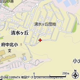 広島県安芸郡府中町清水ヶ丘9周辺の地図