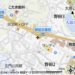 立志館ゼミナール　熊取校周辺の地図