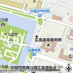 株式会社中国放送　業務部周辺の地図