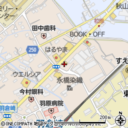 羽倉崎食堂周辺の地図
