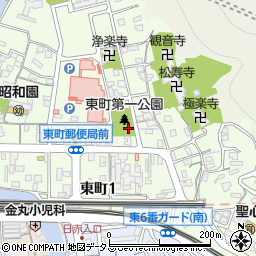広島県三原市東町周辺の地図
