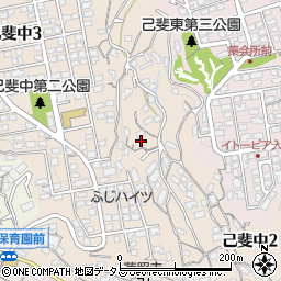 広島県広島市西区己斐中2丁目12周辺の地図