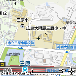 広島県三原市館町周辺の地図