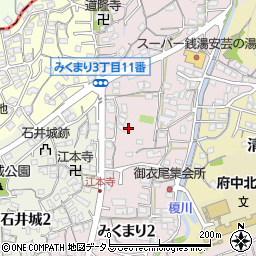 広島県安芸郡府中町みくまり周辺の地図