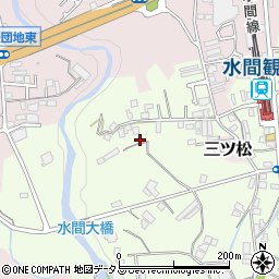 大阪府貝塚市水間346周辺の地図