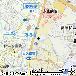 キリン堂　熊取店周辺の地図