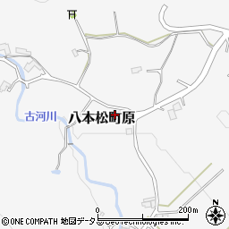 広島県東広島市八本松町原448周辺の地図
