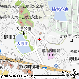 大阪府泉南郡熊取町野田3丁目354周辺の地図