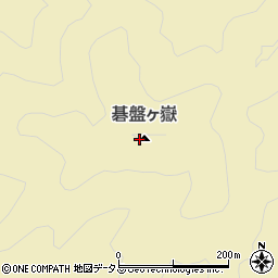 碁盤ケ嶽周辺の地図
