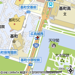広島城西周辺の地図
