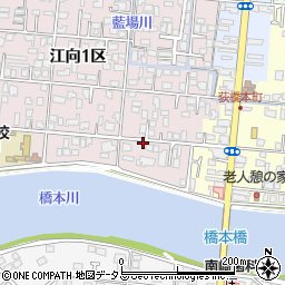 山口県萩市江向１区6周辺の地図