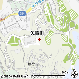 広島県広島市東区矢賀町周辺の地図