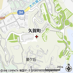 広島県広島市東区矢賀町周辺の地図