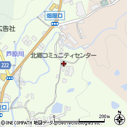 北郷コミュニティセンター周辺の地図