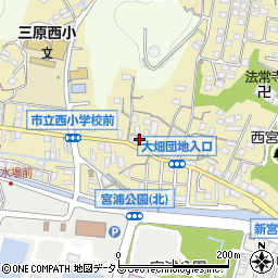 岡本自転車店周辺の地図