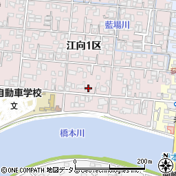 山口県萩市江向16周辺の地図