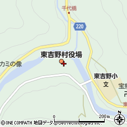 奈良県吉野郡東吉野村周辺の地図