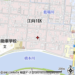 山口県萩市江向16-1周辺の地図