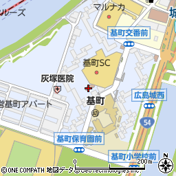 広島市立　基町児童館周辺の地図