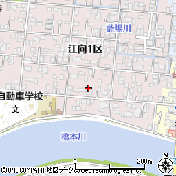 山口県萩市江向16-2周辺の地図