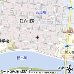 山口県萩市江向１区39周辺の地図