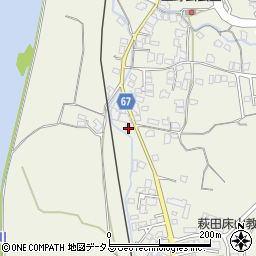 山口県萩市椿東上野801周辺の地図