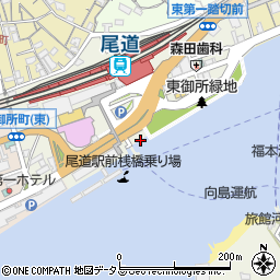 広島県尾道市東御所町周辺の地図