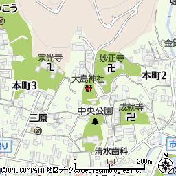 大島神社周辺の地図